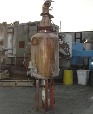 SPC7221  Tank 140 gallon vertical tank, Stainless Steel, dish