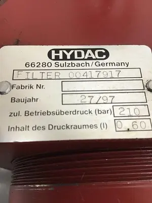 USED HYDAC 417917