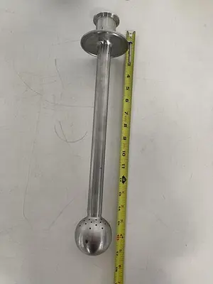 Stainless Steel  17" Spray Ball w/ 1 1/2" Sanitary Fitting