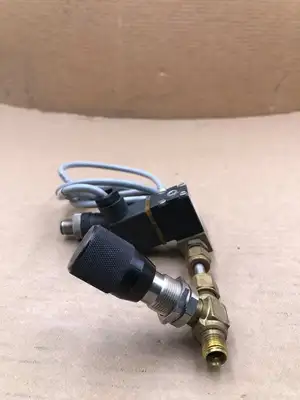 Burkert 0201 Brass 2-Way Solenoid Plunger Valve 0-65PSI 24VDC 4W 120619A