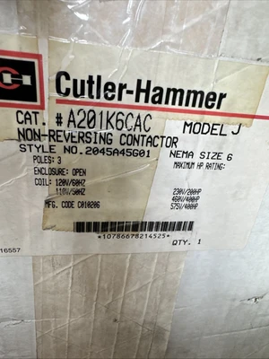 NEW Cutler-Hammer A201K6CAC