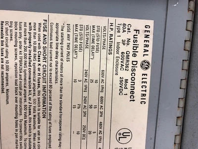 USED GE QMR362