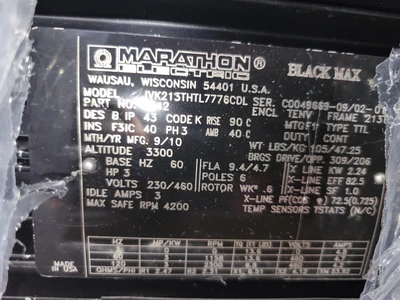 NEW Marathon Electric Y542