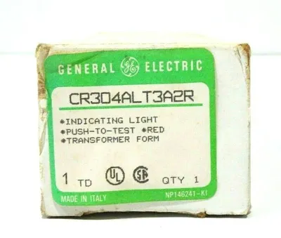 NEW GENERAL ELECTRIC CR304ALT3A2R INDICATING LIGHT