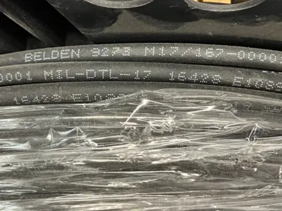 273 010500 | Belden 9273-010500 Coaxial Cable 19AWG 1C Shield Spool Black 500' FT - New Other