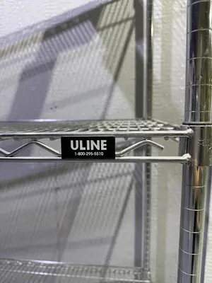 4 Tier Heavy Duty Uline Rolling Wire Rack 60" x 24" x 77 1/2"