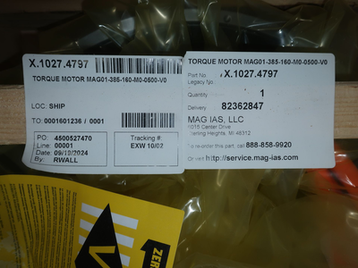 Used TECNOTION MAG01-385-160-MO-0500-V0 Parts Ohio US | Aucto #1427258