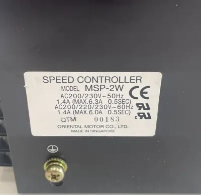 NEW ORIENTAL MOTOR MSP-2W SPEED CONTROLLER MSP2W