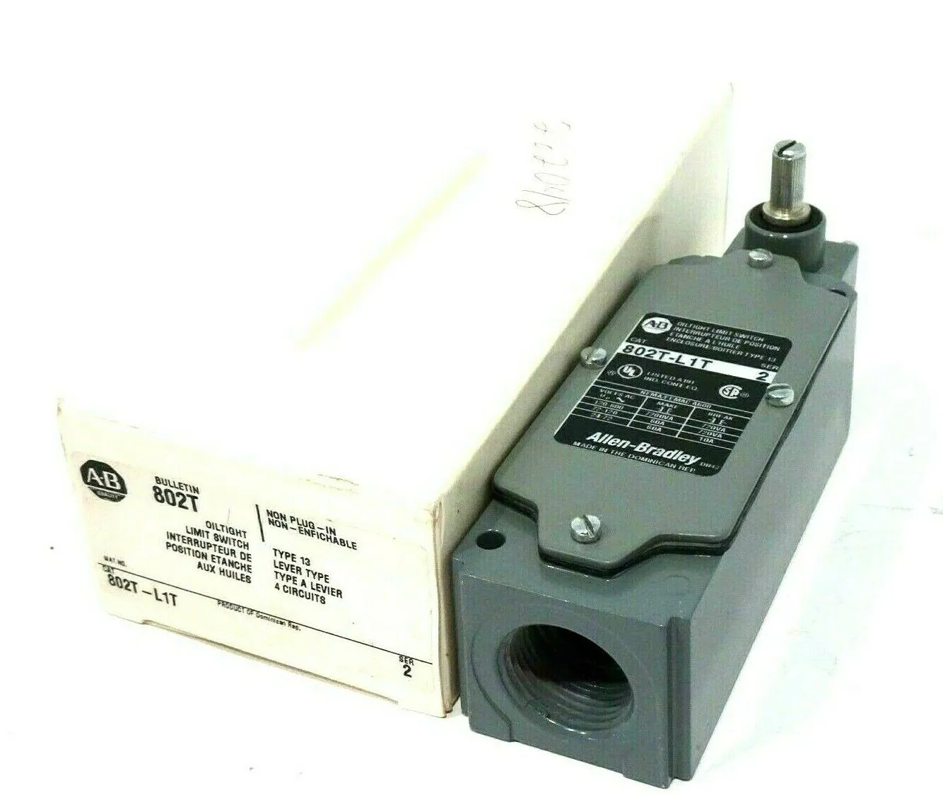 NEW ALLEN BRADLEY 802T-L1T LIMIT SWITCH SER.2 802TL1T