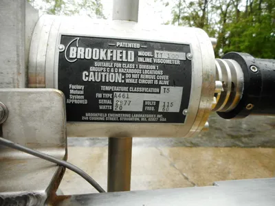 USED BROOKFIELD INLINE VISCOMETER TT 100