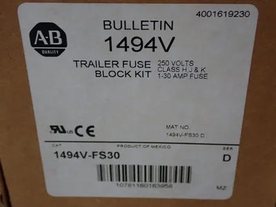 New | in-Stock ALLEN BRADLEY 1494VFS30 Fuses | HGR 24 #741978