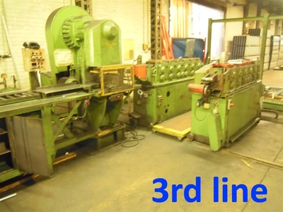 USED REDIRACK PRODUCTION LINE FOR MAKING INDUSTRIAL RACKS