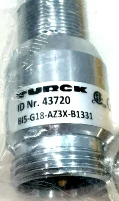 NEW TURCK BI5-G18-AZ3X-B1331 SENSOR 43720 BI5G18AZ3XB1331