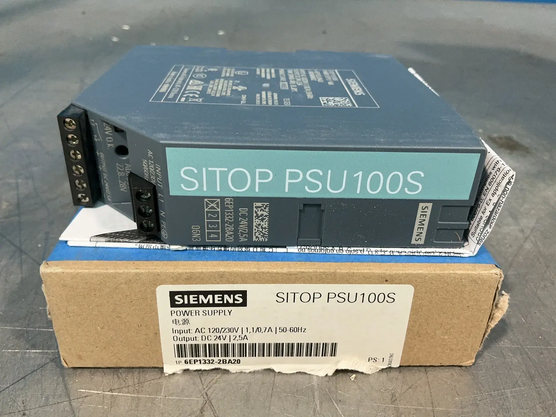 Used SIEMENS 6EP13322BA20 DIN Rail Power Supplies Ohio US | HGR 24 #1545393