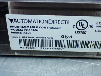 NEW AUTOMATION DIRECT P2A6AD1