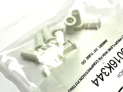 5016K344 | Polypropylene High PSI Compression Insert Fitting 3/8" Tube OD PKG OF 10 - New