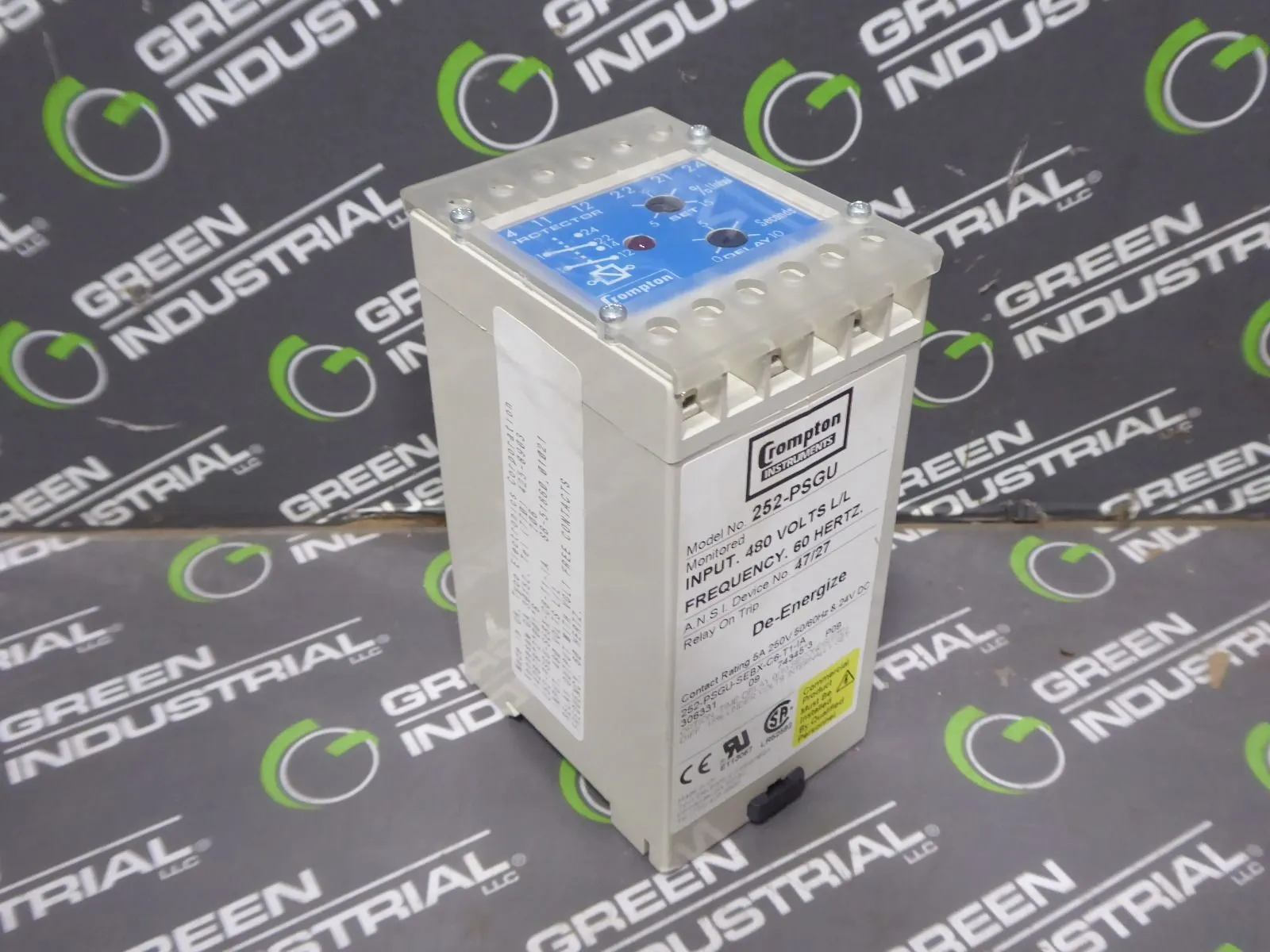 Crompton Instruments 252-PSGU Time Delay Relay Used