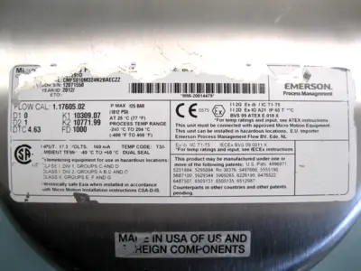 USED Micro Motion CMFS010 M324N2BAECZZ
