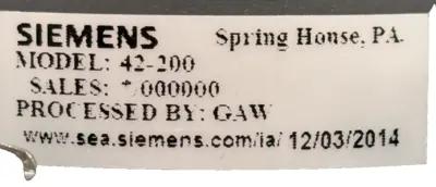 NEW Siemens 42-200