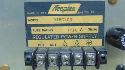 Acopian B15G200 Regulated Power Supply Module Used