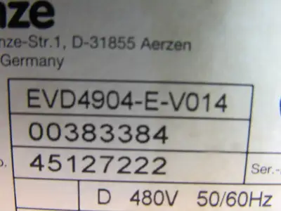 Lenze EVD4904-E-V014 4900 DC Drive 500V 50/60Hz