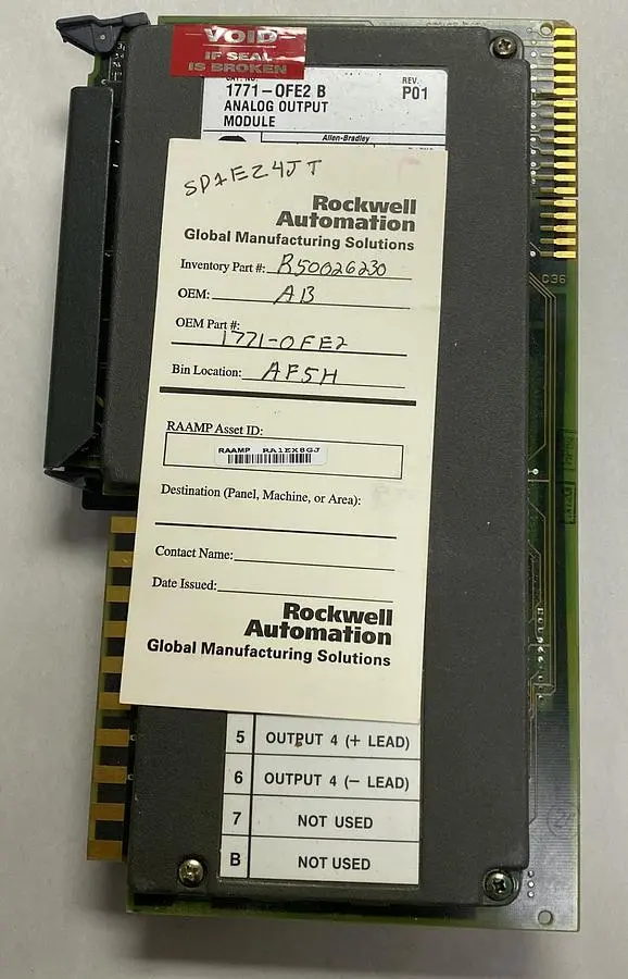 Used ALLEN-BRADLEY 1771-OFE2 Input / Output Modules | Surplus Asset Holdings #1206045