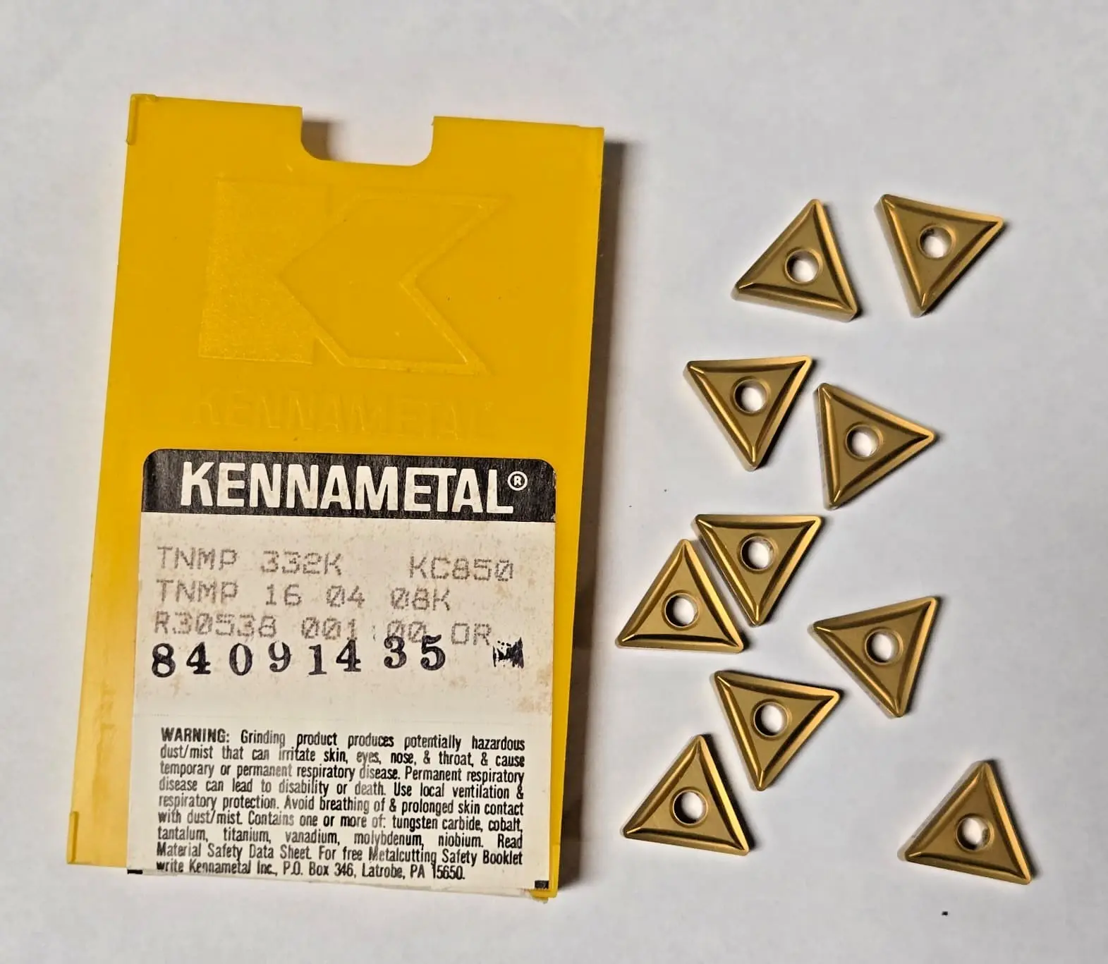 NEW Kennametal Does Not Apply