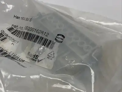 New | in-Stock HARTING Han 16A BU-S,09 20 016 2812 Contact Blocks Michigan US | Maverick Industrial Sales #1401425
