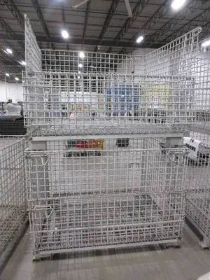 U-LINE, COLLAPSIBLE, WIRE CONTAINERS