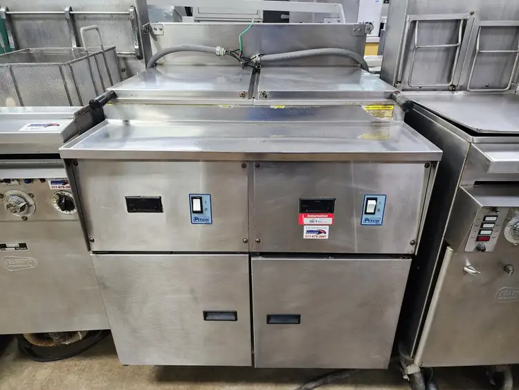 Used Pitco Used Pitco RTE14 Double Commercial Rethermalizer Electric Pasta Fryer Cooker 208v 3p Cookers / Coolers / Fryers Illinois US | Falcon Restaurant Supply #1376707
