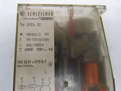 Schleicher SPZA 52 Repeat Cycle Timer 60Hrs/1000Sec Single Voltage 110-115V