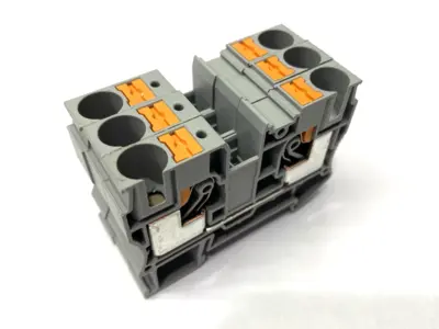 USED PHOENIX CONTACT FEED-THROUGH TERMINAL BLOCK 3212120 LOT OF 3