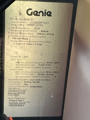 NEW 2025 Genie GS-2669 RT