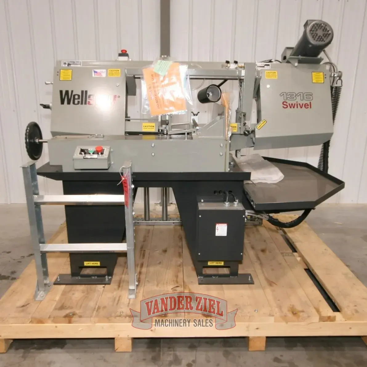 New | in-Stock WELLSAW 1316S Horizontal Band Saws Michigan US | Vander Ziel Machinery Sales #1328264