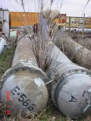 1000 sq ft krueger copper alloy shell & tube heat exchanger