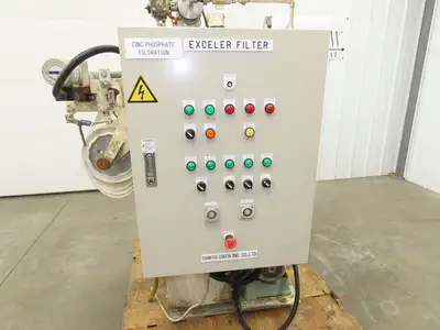 Sankyo EFC-10L Exceler Filter Automatic Press Filter Dewatering 230V 3Ph