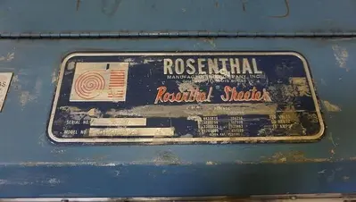 Used ROSENTHAL WA-S-5-HUBZEVAA Sheeters Pennsylvania US | Global Equipment International, LLC #191501