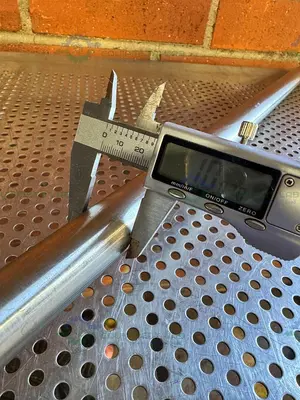 Used 40" STAINLESS STEEL MIXING SHAFT 1" DIAMETER W/ 6" IMPELLER Agitator Shaft California US | Equipment Lab #1415101