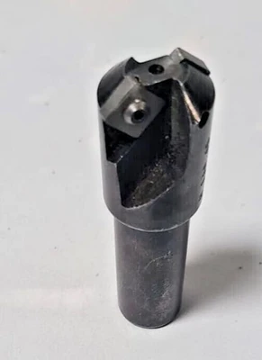 ROUSE 1" DIA INDEXABLE END MILL H-134-45 3/4 SHANK 2 FL Carbide INSERTS