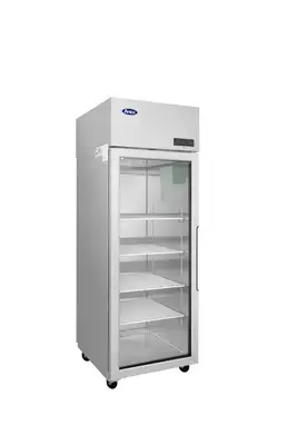 New | in-Stock Atosa New Atosa PLUS-R1-GS-L-PT Pass-Thru Refrigerator - Glass Front Door & Solid Rear Door, Left Hinged Refrigerators Illinois US | Falcon Restaurant Supply #1373629