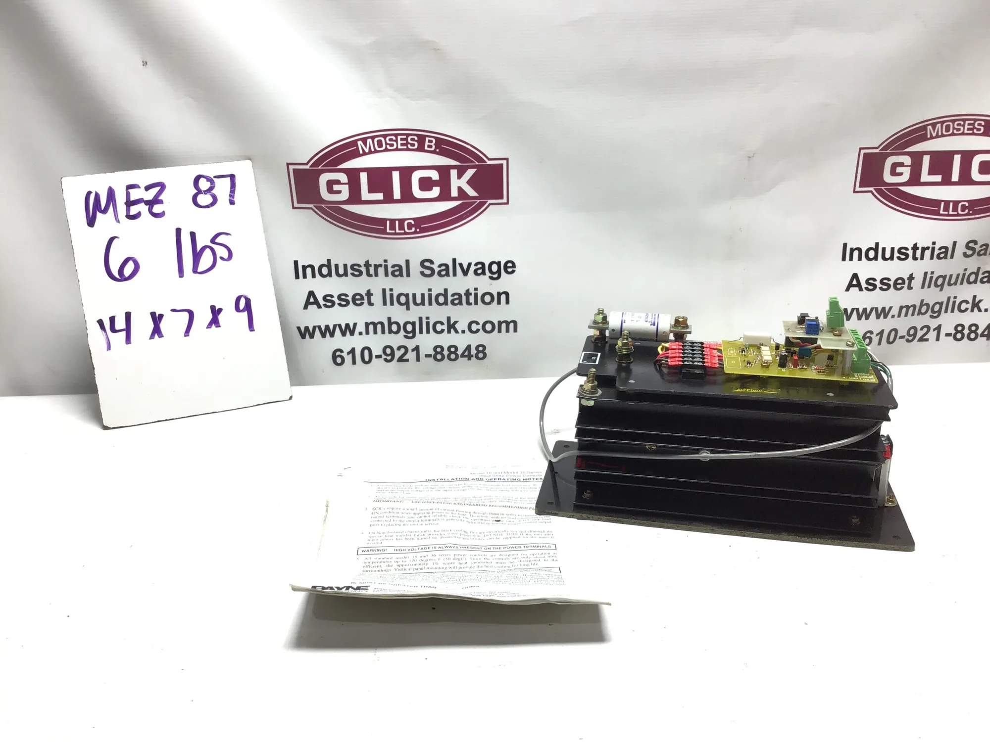 Rayne Engineering 18D-2-80 1Ph 203801 240VAC 80A Power Control