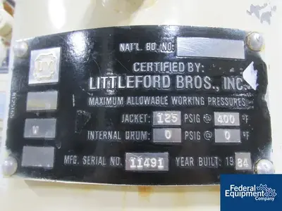 USED Littleford 10 Liter Littleford W-10 High Intensity Mixer, S/S