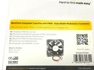 New | in-Stock StarTech FAN8025PWM Electronic Component Fans Michigan US | Maverick Industrial Sales #1400929