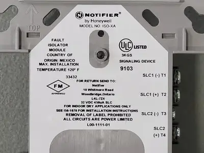 NEW NOTIFIER ISO-XA