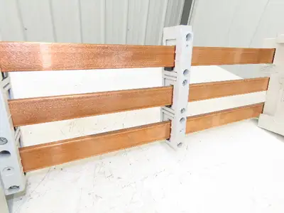 Wohner Copper Busbar 42" 3 Pole Supports w/Connection Set/Cover & Fuse Holder