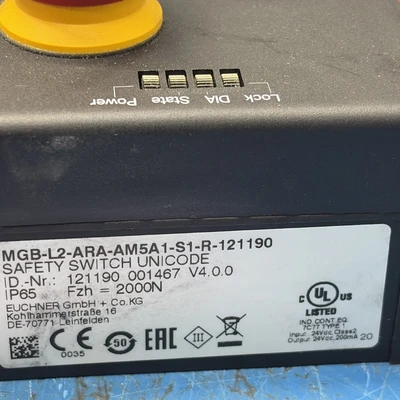 New | in-Stock Euchner MGB-L2-ARA-AM5A1-S1-R-121190 PLC Processors Indiana US | J&J Industrial Supply #1517659