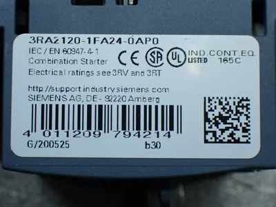 New | in-Stock SIEMENS 3RA21201FA240AP0 Starters Ohio US | HGR 24 #1070377