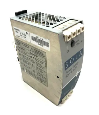 SDN8-5-24 | Emerson SOLA  Power Supply 18-36VDC 2, 9-1, 5A Input 5, 1V/ 8A Output - Used