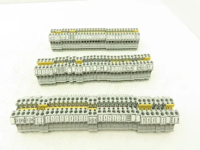 Allen Bradley 1492-J6 Terminal Blocks DIN Rail Mount 800V 6mm² Lot of 100