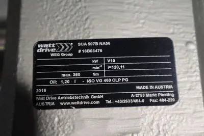 NEW OPEN BOX  Watt Drive SUA507BNA56 Right Angle Reducer 120.11 STOCK S-292